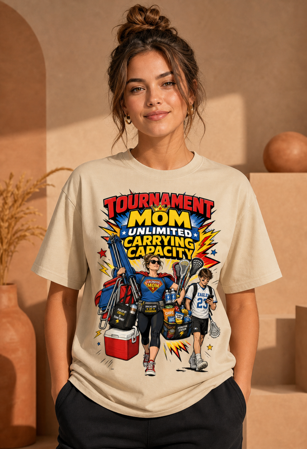 TOURNAMENT MOM. UNLIMITED CARRYING CAPACITY.