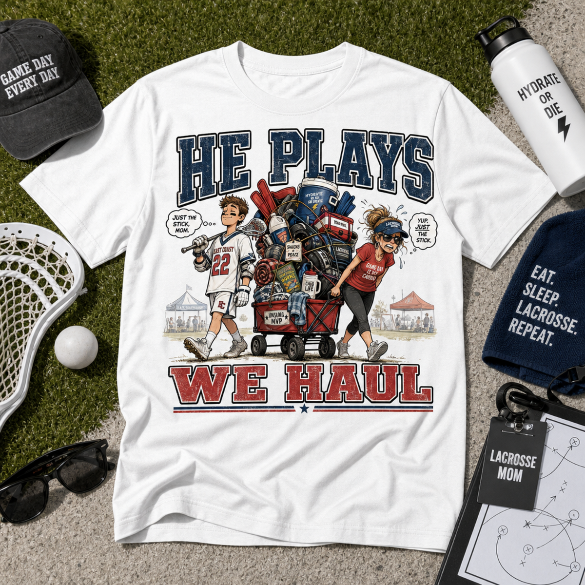 HE PLAYS. WE HAUL.