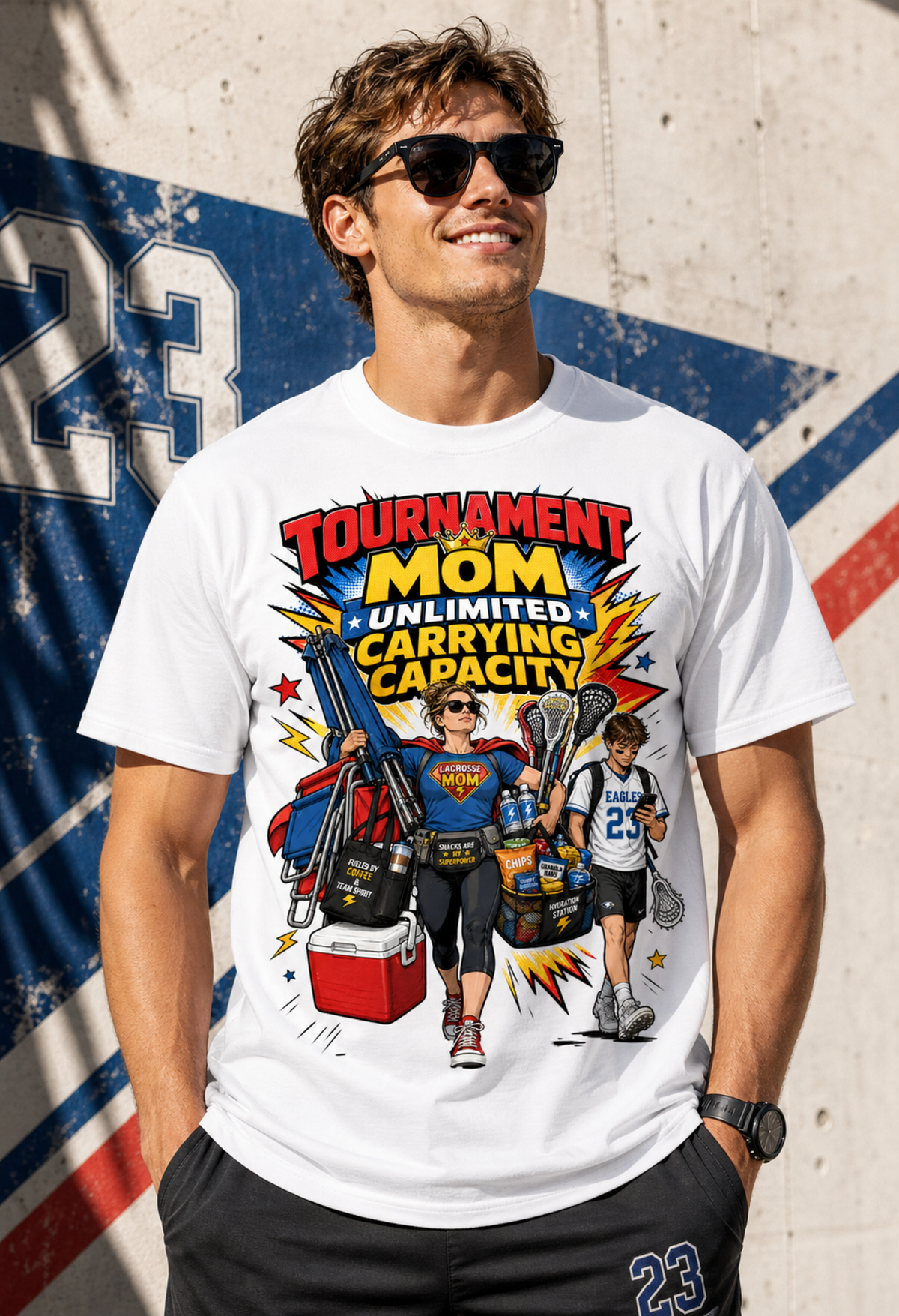 TOURNAMENT MOM. UNLIMITED CARRYING CAPACITY.