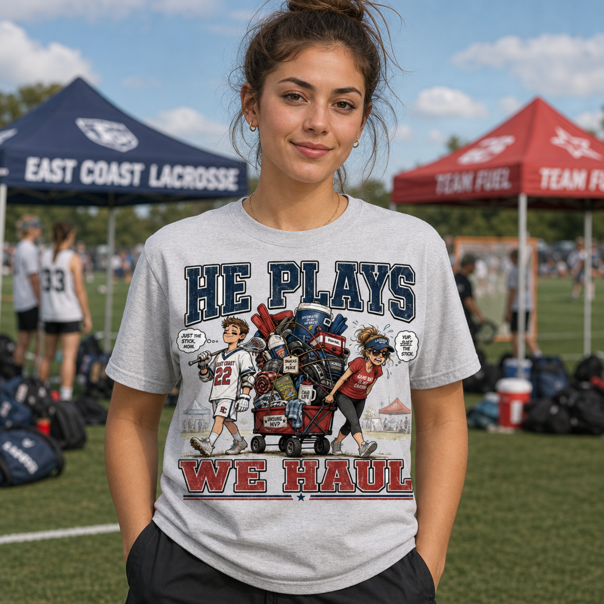HE PLAYS. WE HAUL.