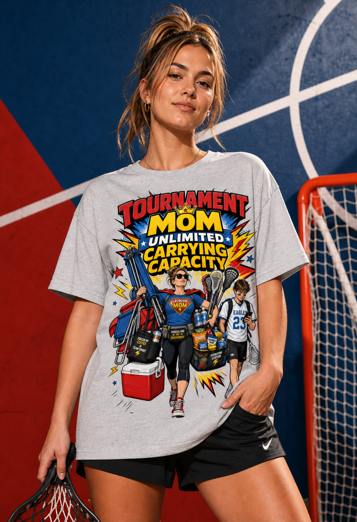 TOURNAMENT MOM. UNLIMITED CARRYING CAPACITY.